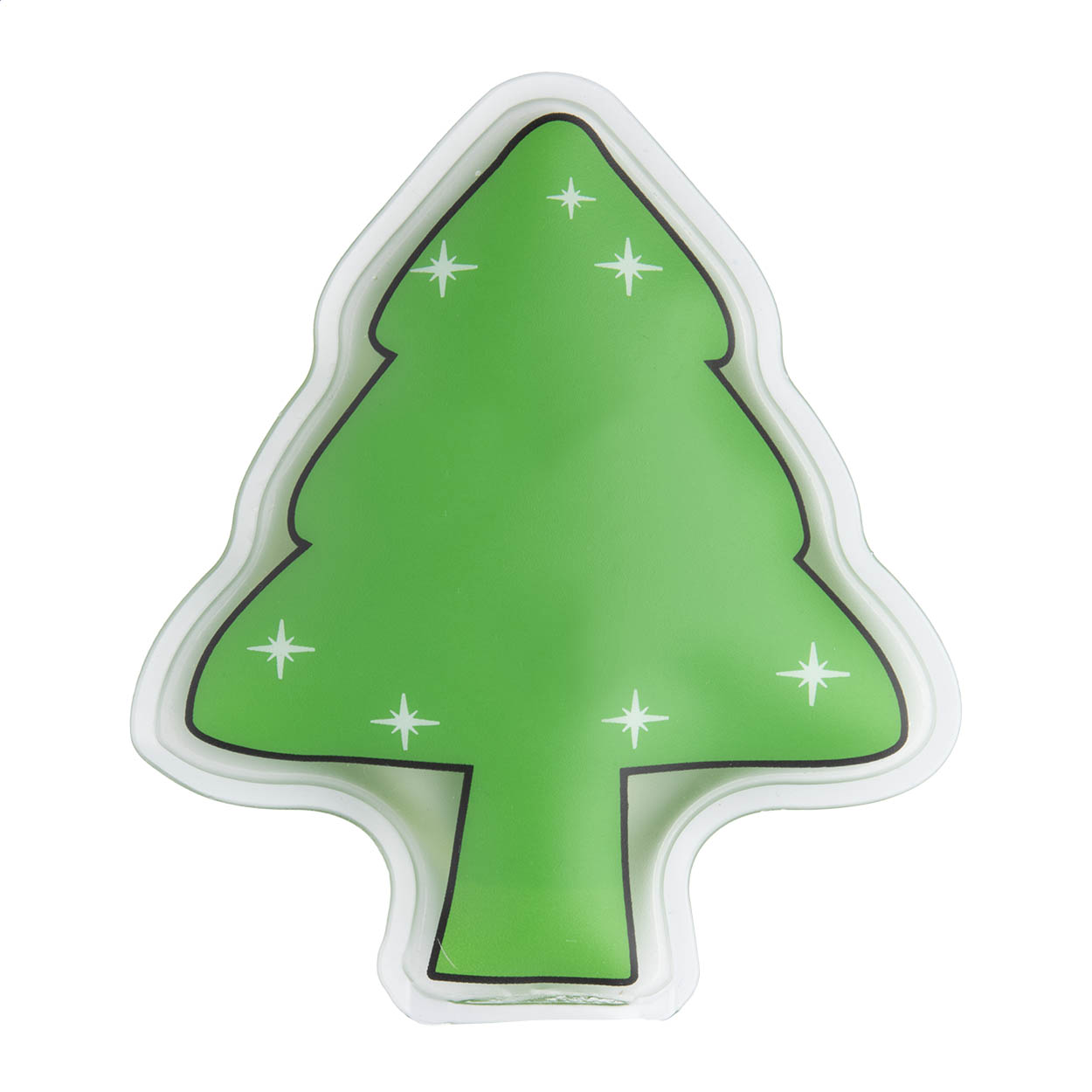 Scaldino forma albero di Natale — gadget promozionale personalizzabile con il tuo logo