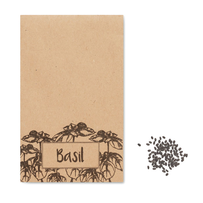 Semi di basilico in busta kraft — Sport & Outdoor personalizzabile con il tuo logo