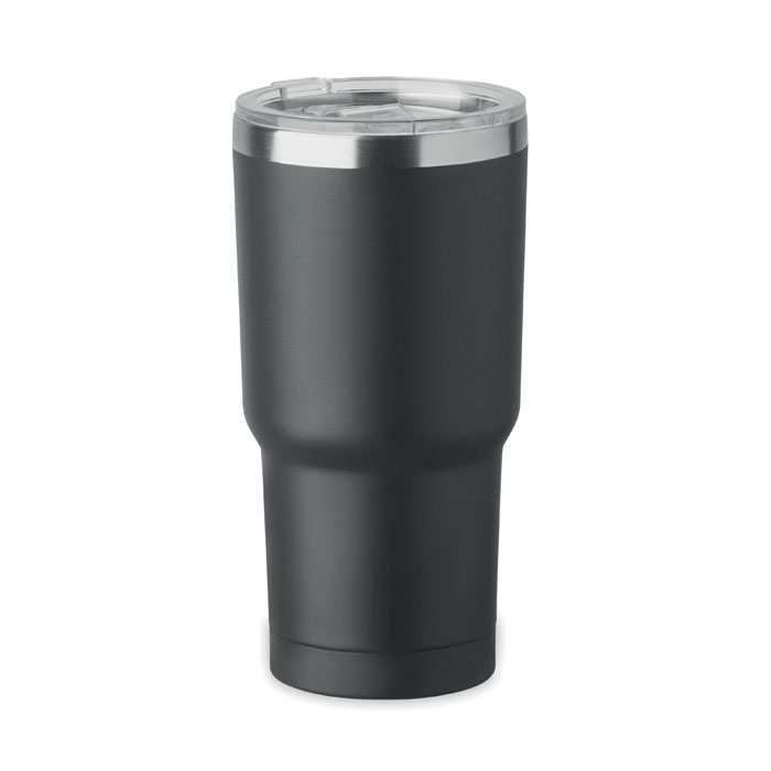 Bicchiere in acciaio inox riciclato a doppio strato (90% acciaio inox riciclato e 10% acciaio inox) — Drinkware & Lunch personalizzabile con il tuo logo