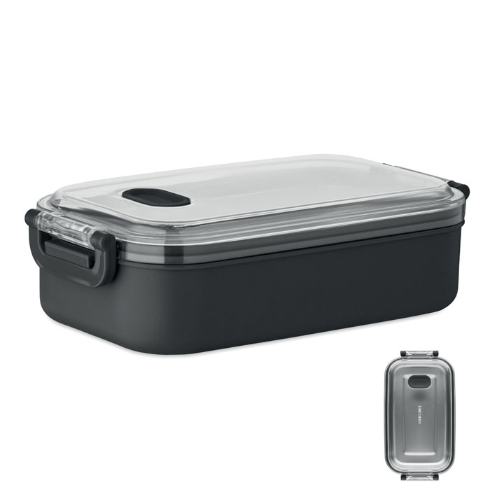 Porta pranzo in PP con strato interno in acciaio inox riciclato — Drinkware & Lunch personalizzabile con il tuo logo