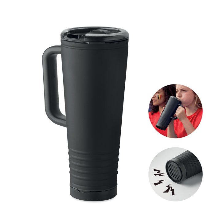 Bicchiere a doppio strato in acciaio inox all'esterno e PP all'interno — Drinkware & Lunch personalizzabile con il tuo logo