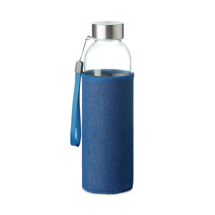 Bottiglia in vetro con pouch in neoprene — Drinkware & Lunch personalizzabile con il tuo logo