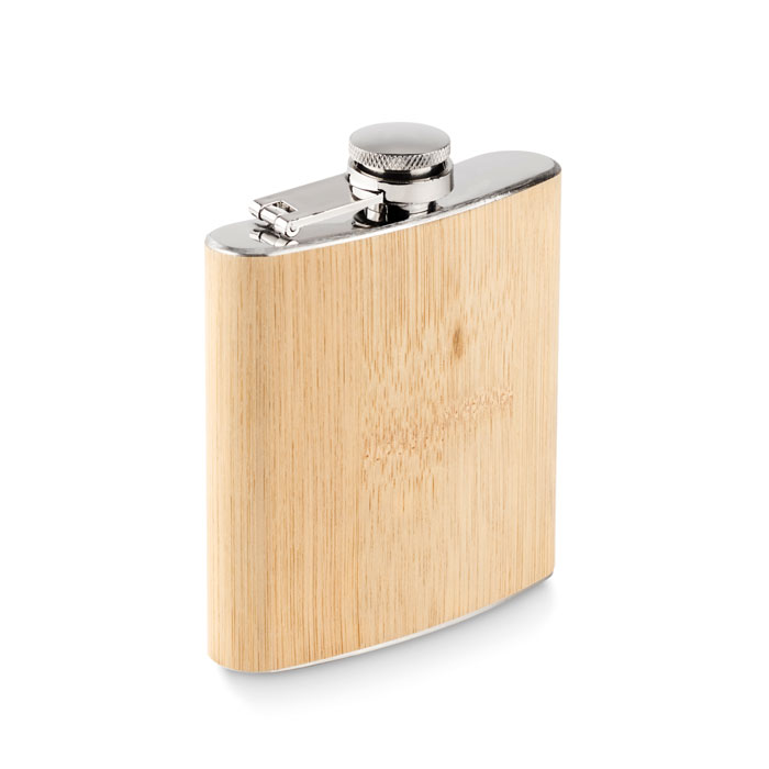 Fiaschetta in bamboo 170ml — Drinkware & Lunch personalizzabile con il tuo logo