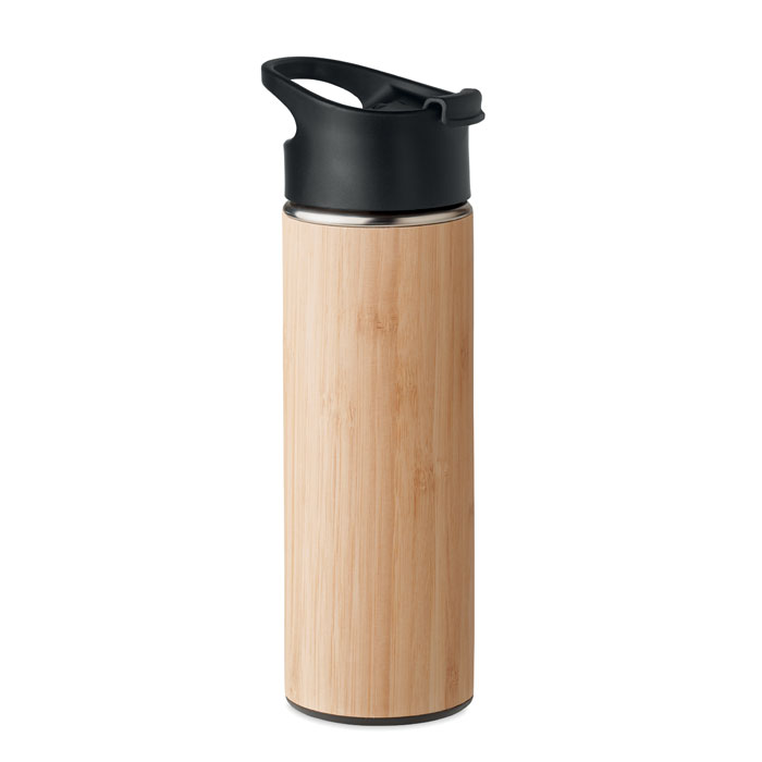 Thermos in bamboo 450ml — Drinkware & Lunch personalizzabile con il tuo logo