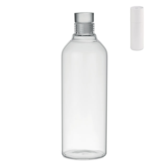Bottiglia in borosilicato 1L — Drinkware & Lunch personalizzabile con il tuo logo