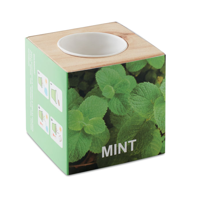 Mini vaso in legno — Sport & Outdoor personalizzabile con il tuo logo