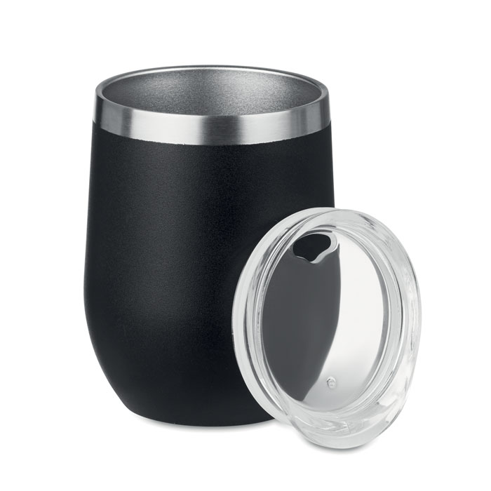 Bicchiere vino doppio strato — Drinkware & Lunch personalizzabile con il tuo logo