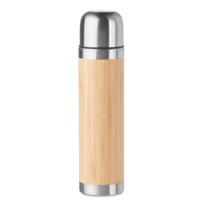 Thermos rivestito in bamboo — Drinkware & Lunch personalizzabile con il tuo logo