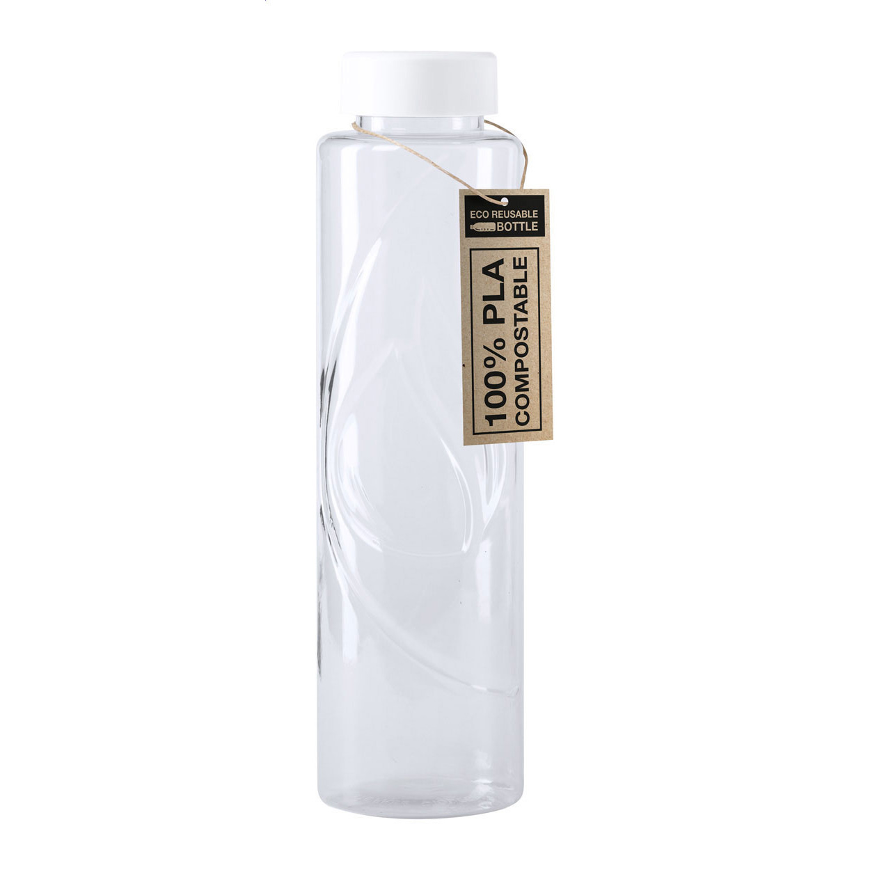 Bottiglia sportiva in PLA 100% biodegradabile, 830 ml — Drinkware & Lunch personalizzabile con il tuo logo