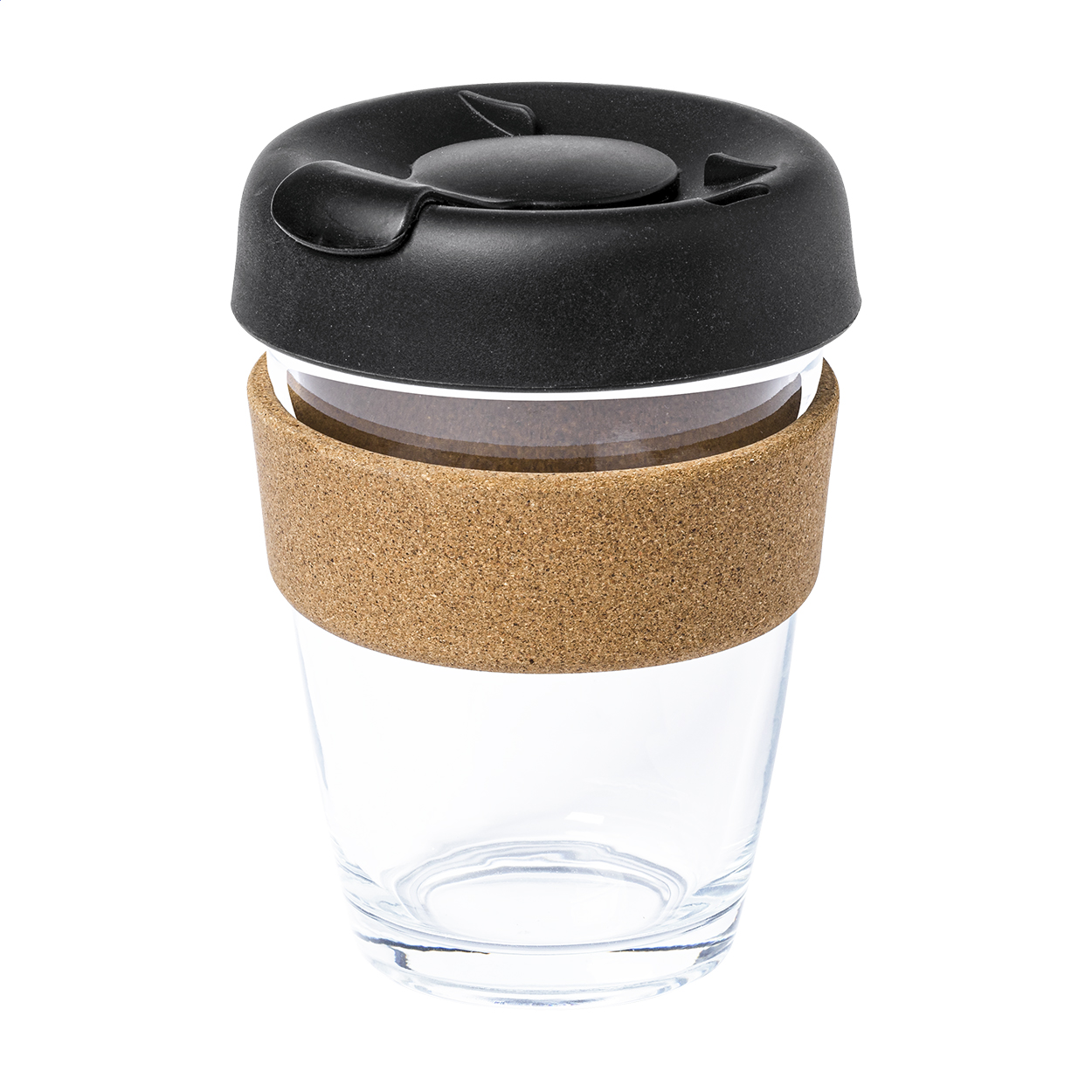 Bicchiere d'asporto in vetro — Drinkware & Lunch personalizzabile con il tuo logo