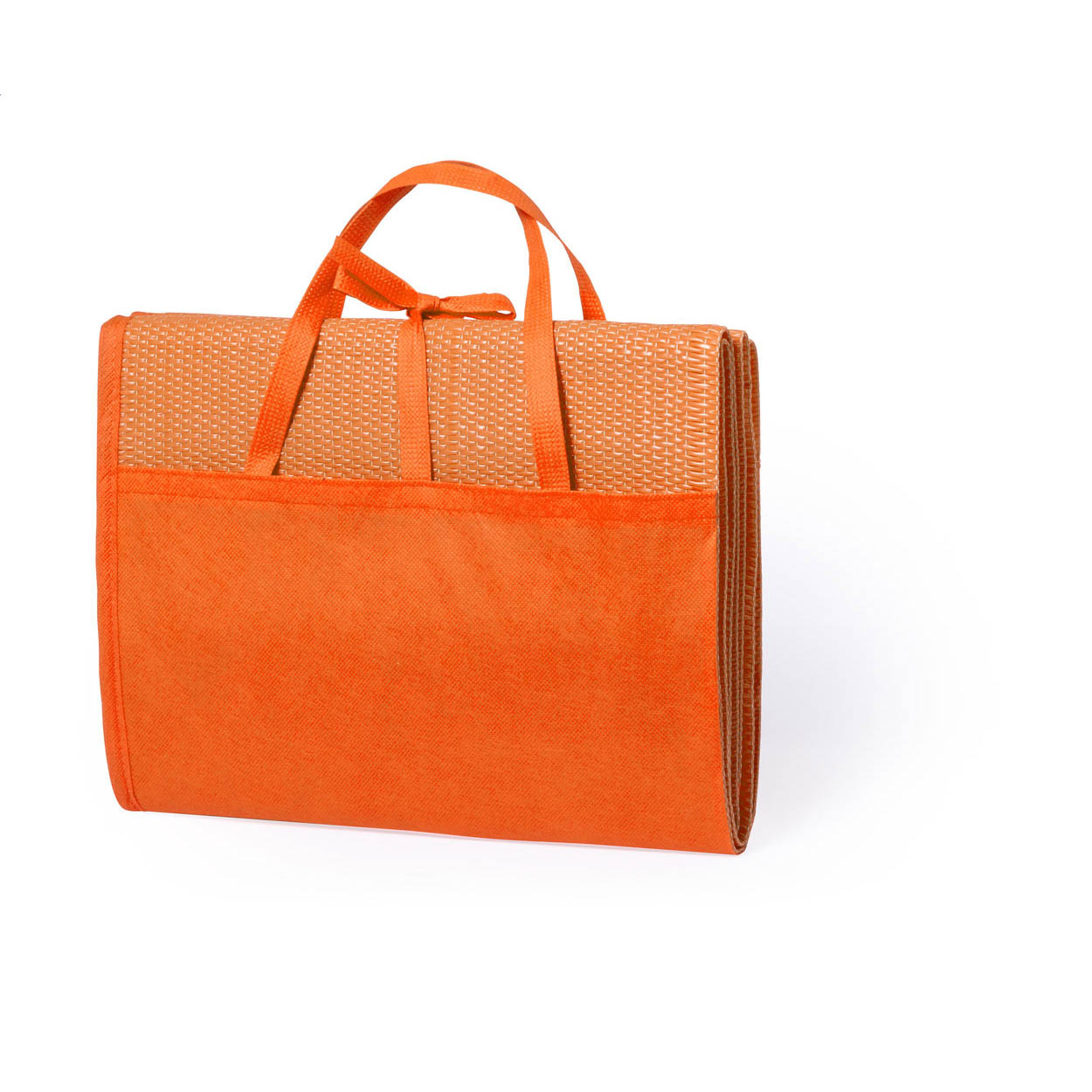 Tappetino da spiaggia in plastica intrecciata con maniglie per il trasporto — Sport & Outdoor personalizzabile con il tuo logo
