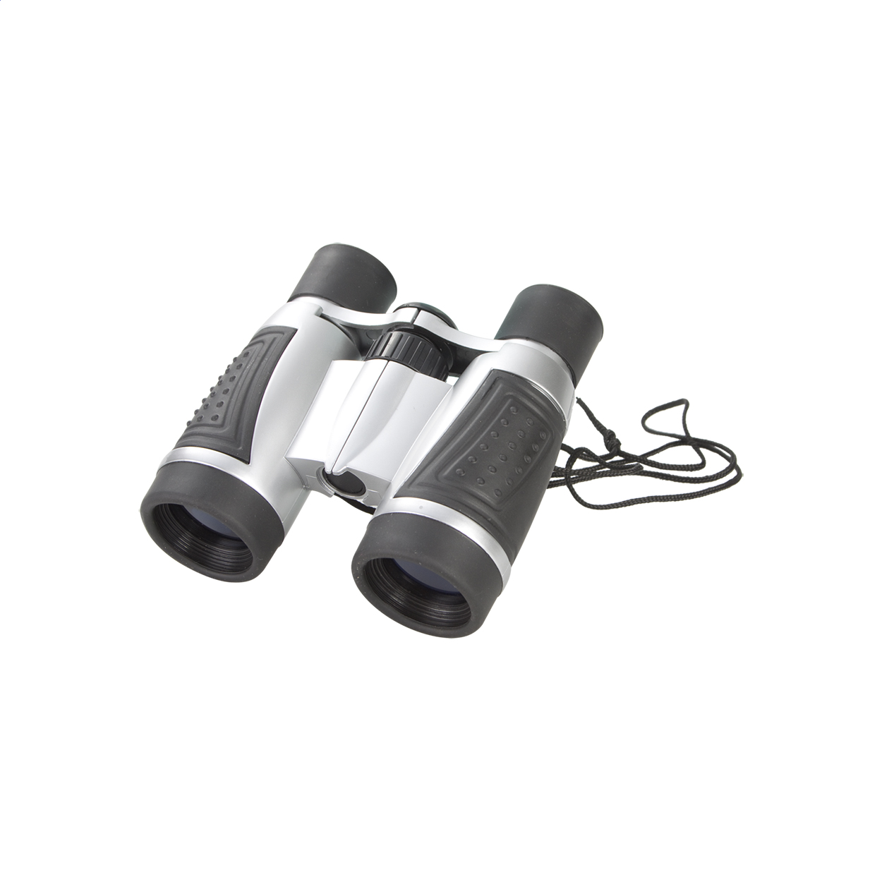 Binocolo con ingrandimento 4×, in plastica con panno per la pulizia in sacchetto di nylon — Sport & Outdoor personalizzabile con il tuo logo