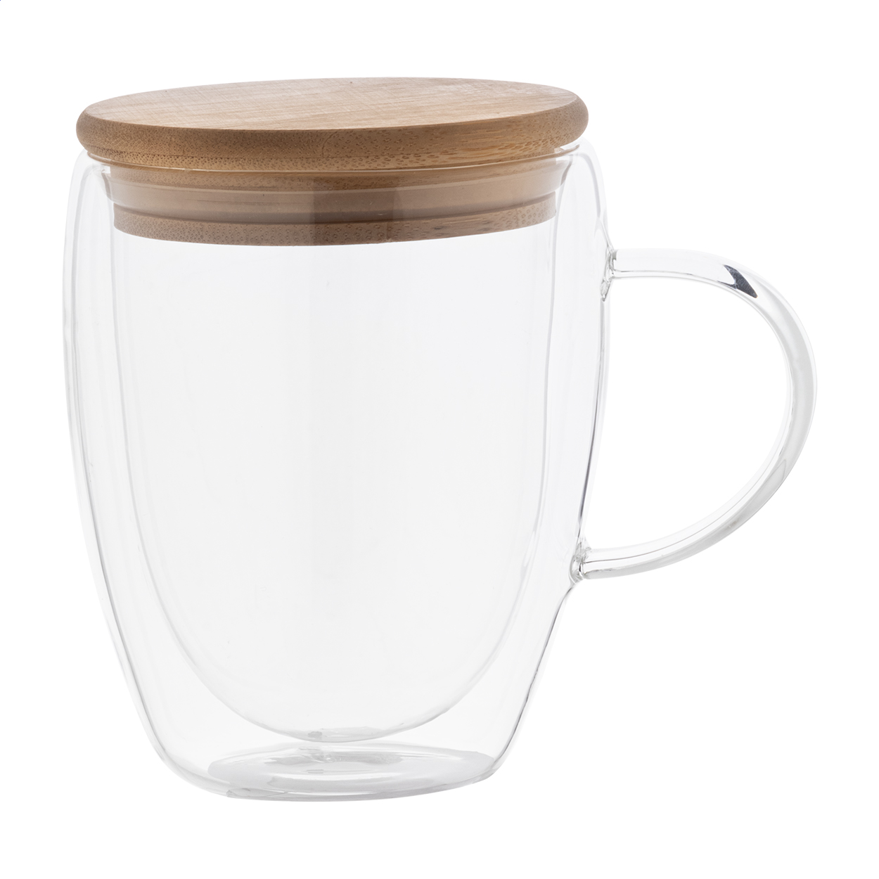 Tazza termica in vetro borosilicato — Drinkware & Lunch personalizzabile con il tuo logo