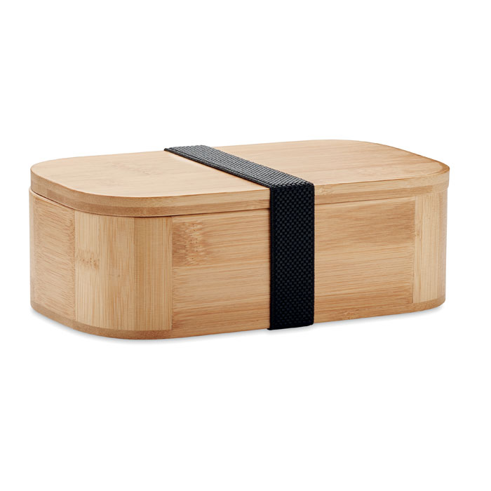 Portapranzo in bamboo. 1000ml — gadget promozionale personalizzabile con il tuo logo