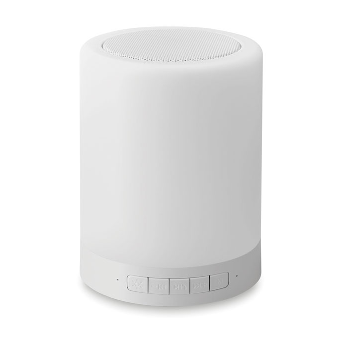 Speaker con luce da tavolo — gadget promozionale personalizzabile con il tuo logo