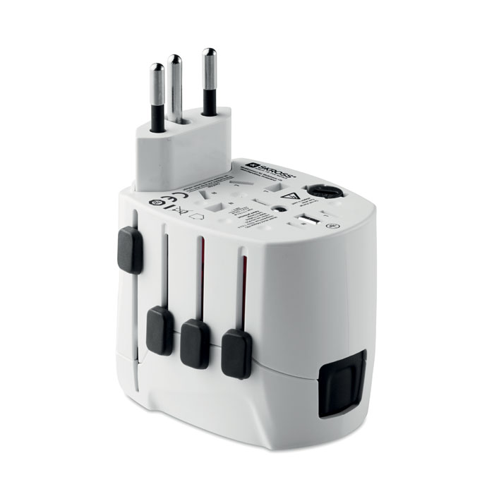 PRO World & USB. 3-pole — gadget promozionale personalizzabile con il tuo logo